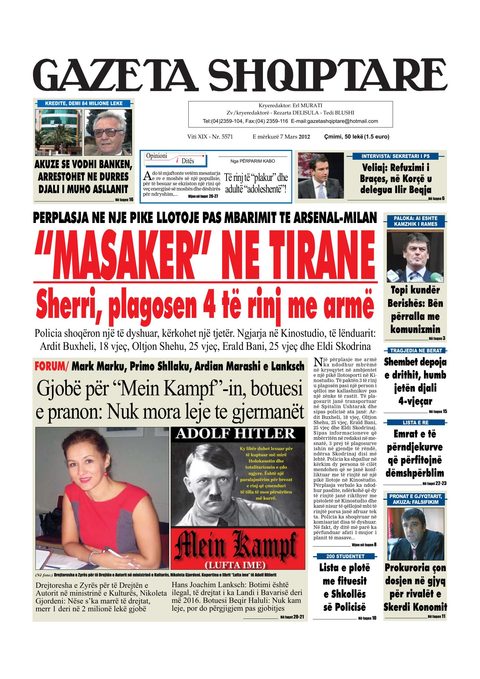 Gazeta Shqiptare 2013-03-07