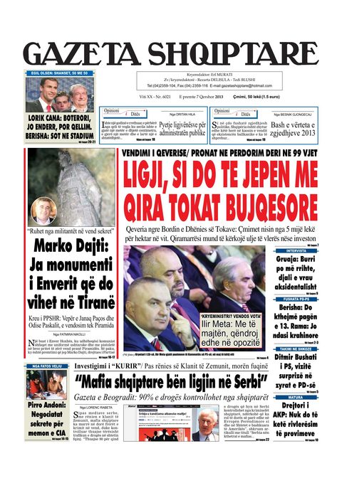 Gazeta Shqiptare 2013-06-07