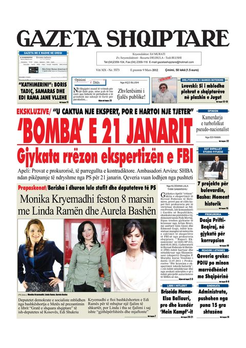 Gazeta Shqiptare 2013-03-09