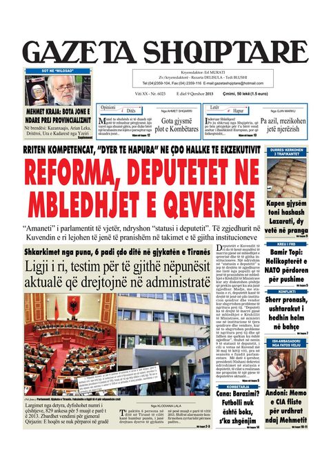 Gazeta Shqiptare 2013-06-09