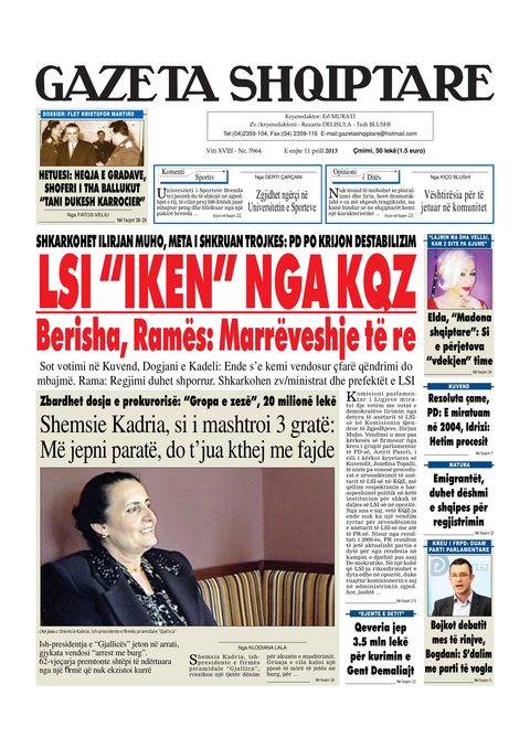 Gazeta Shqiptare 2013-04-11