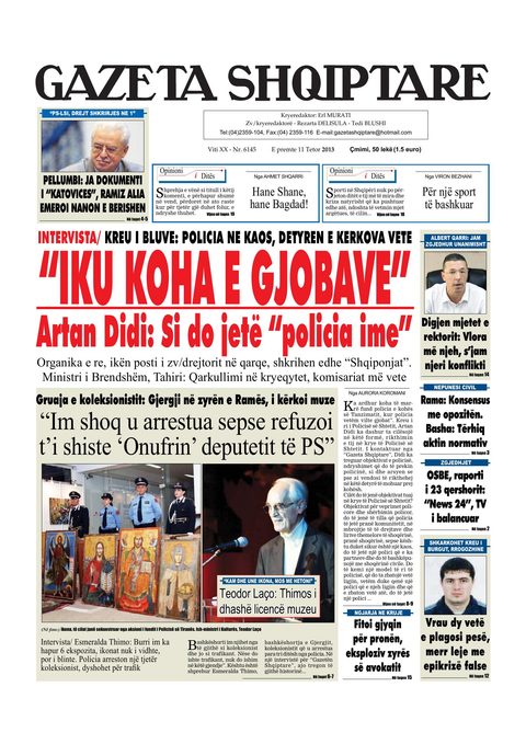 Gazeta Shqiptare 2013-10-11