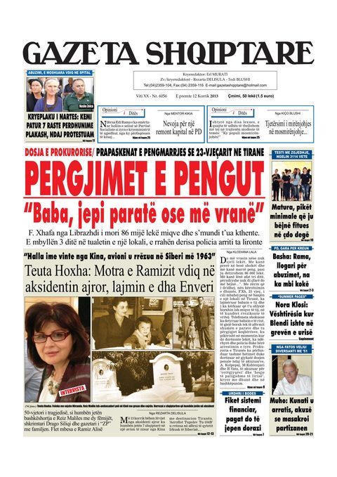Gazeta Shqiptare 2013-07-12