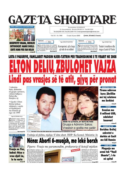 Gazeta Shqiptare 2013-01-24