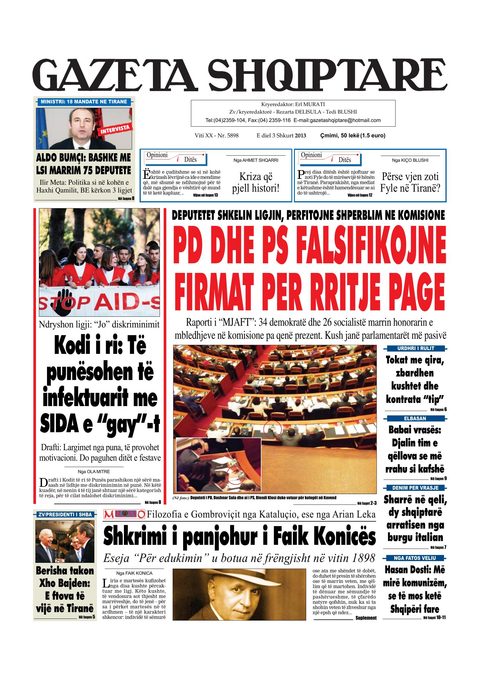 Gazeta Shqiptare 2013-02-03