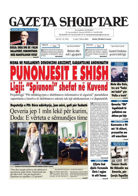 Gazeta Shqiptare 2013-02-07