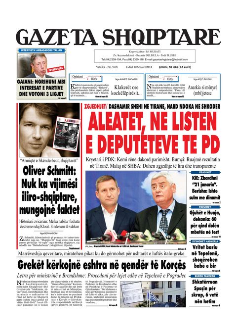 Gazeta Shqiptare 2013-02-10