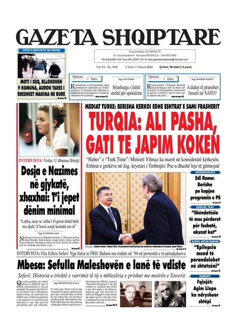 Gazeta Shqiptare 2013-02-11