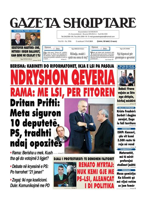 Gazeta Shqiptare 2013-04-03