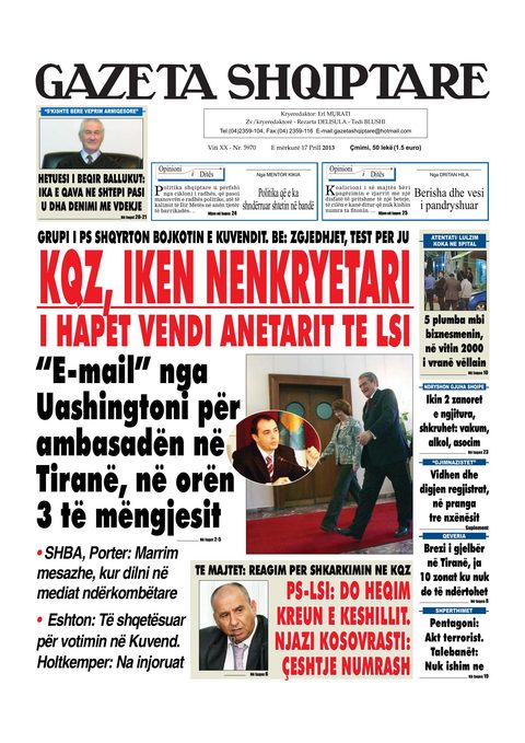Gazeta Shqiptare 2013-04-17