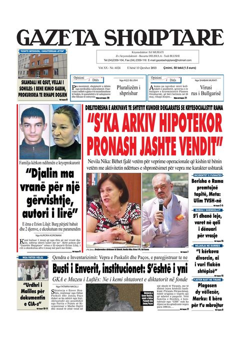 Gazeta Shqiptare 2013-06-10
