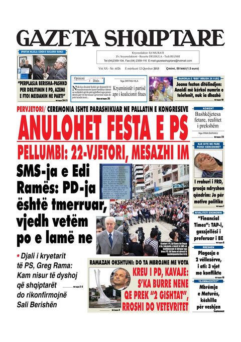 Gazeta Shqiptare 2013-06-12