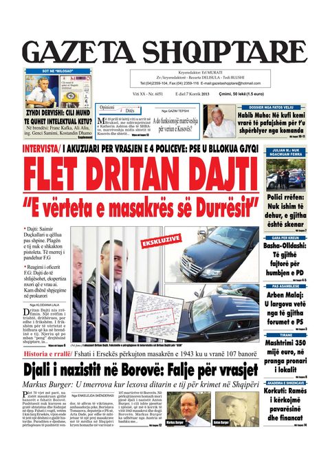 Gazeta Shqiptare 2013-07-07