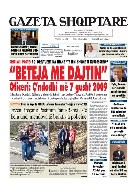 Gazeta Shqiptare 2013-07-08