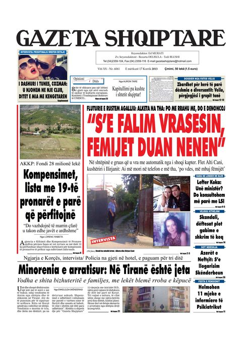 Gazeta Shqiptare 2013-07-17