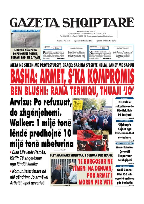 Gazeta Shqiptare 2013-11-15