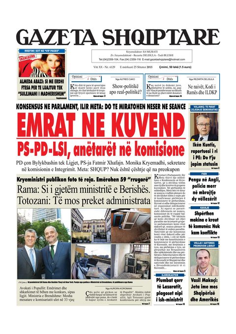 Gazeta Shqiptare 2013-09-25