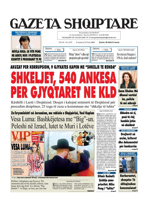 Gazeta Shqiptare 2013-10-23