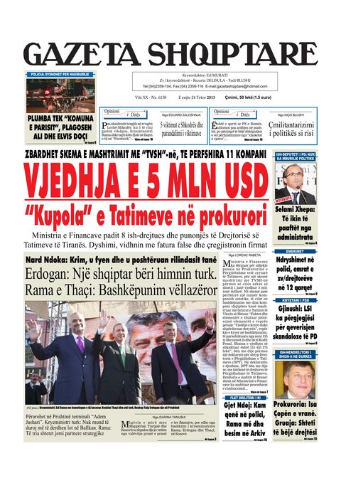 Gazeta Shqiptare 2013-10-24