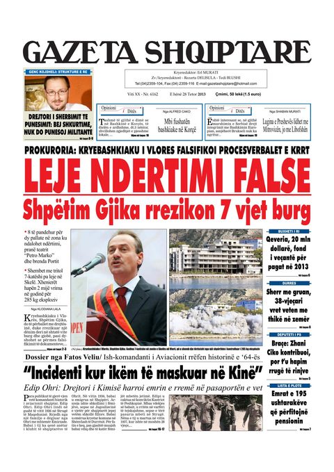 Gazeta Shqiptare 2013-10-28