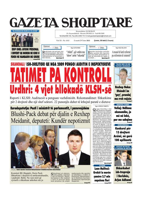 Gazeta Shqiptare 2013-10-29