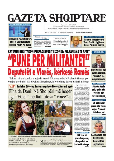 Gazeta Shqiptare 2013-10-16