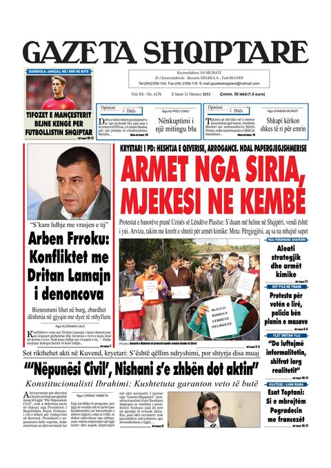 Gazeta Shqiptare 2013-11-11