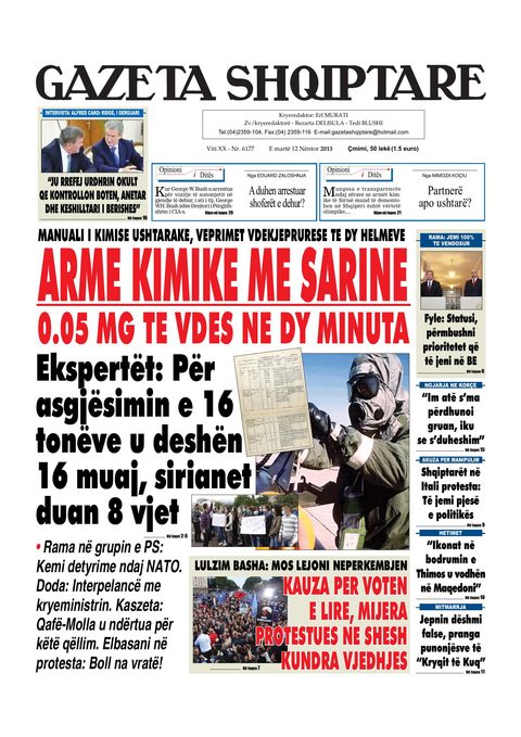 Gazeta Shqiptare 2013-11-12