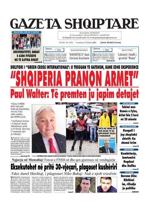 Gazeta Shqiptare 2013-11-13