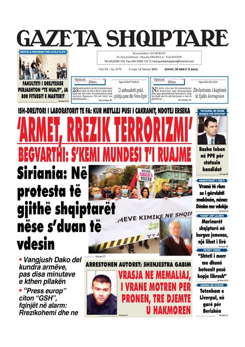 Gazeta Shqiptare 2013-11-14