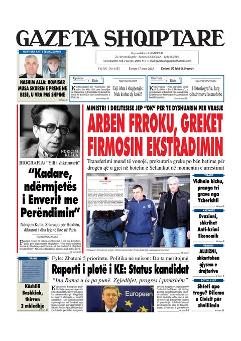 Gazeta Shqiptare 2013-10-17