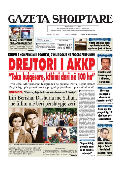 Gazeta Shqiptare 2013-03-18