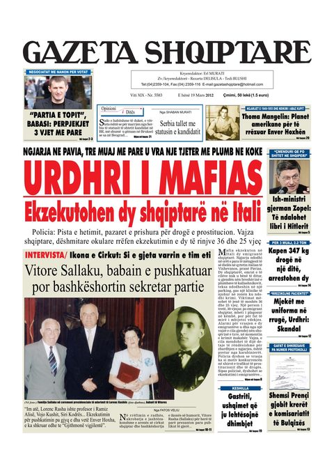 Gazeta Shqiptare 2013-03-19