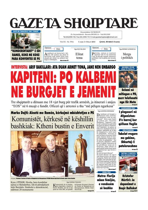 Gazeta Shqiptare 2013-02-21