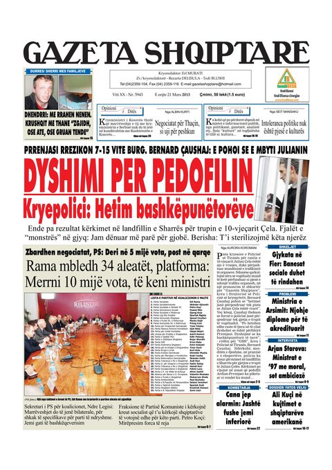Gazeta Shqiptare 2013-03-21