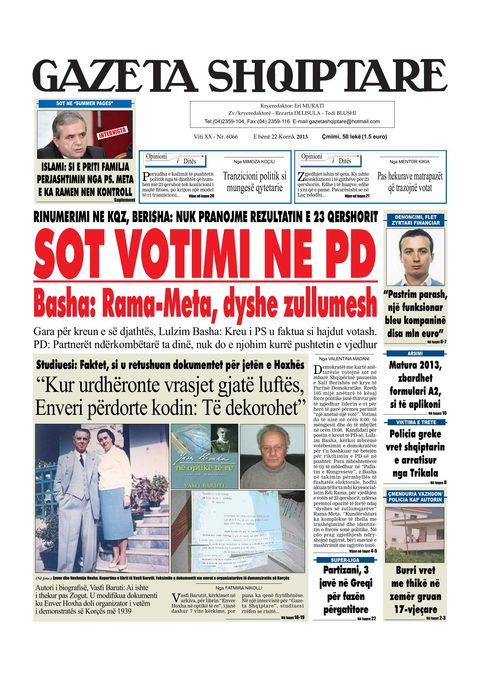 Gazeta Shqiptare 2013-07-22