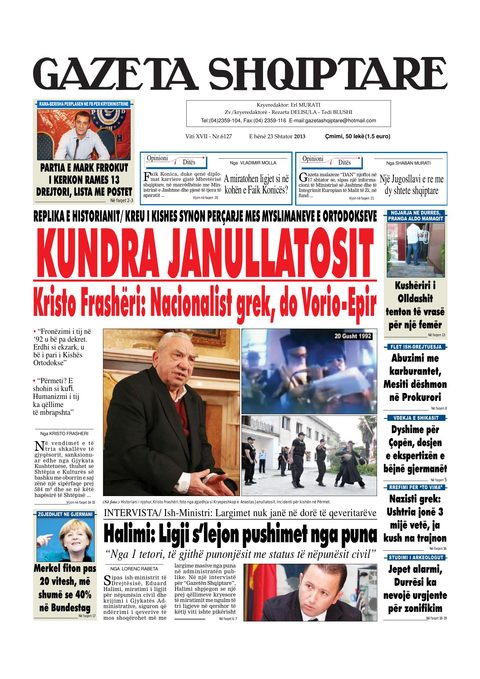 Gazeta Shqiptare 2013-09-23