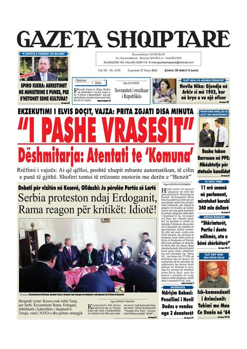 Gazeta Shqiptare 2013-10-25