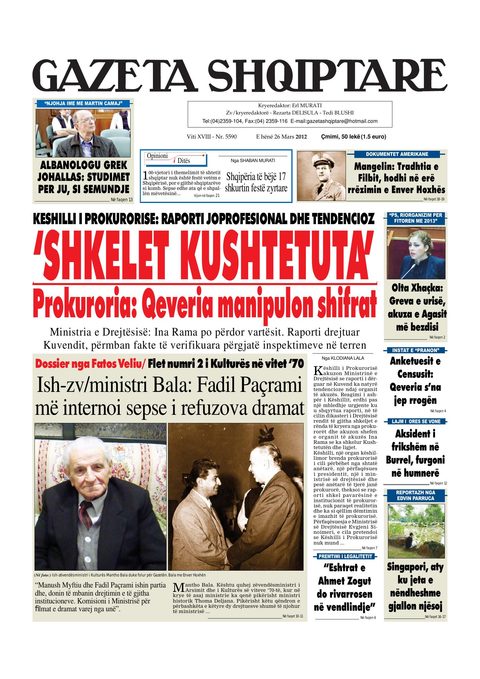 Gazeta Shqiptare 2013-03-26