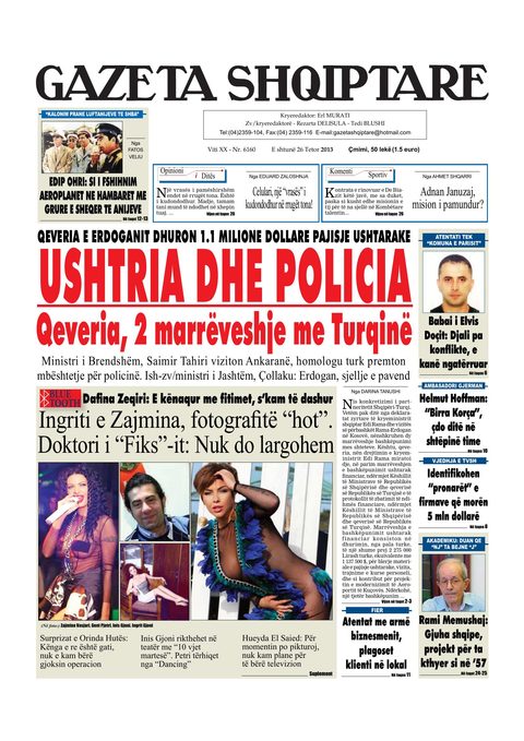 Gazeta Shqiptare 2013-10-26
