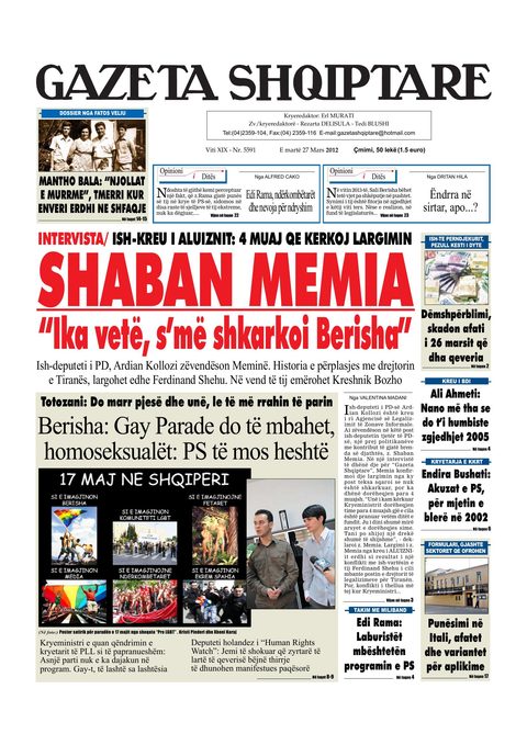 Gazeta Shqiptare 2013-03-27