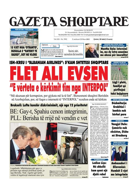Gazeta Shqiptare 2013-03-28