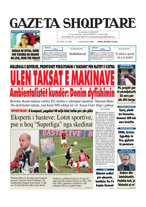 Gazeta Shqiptare 2013-03-28