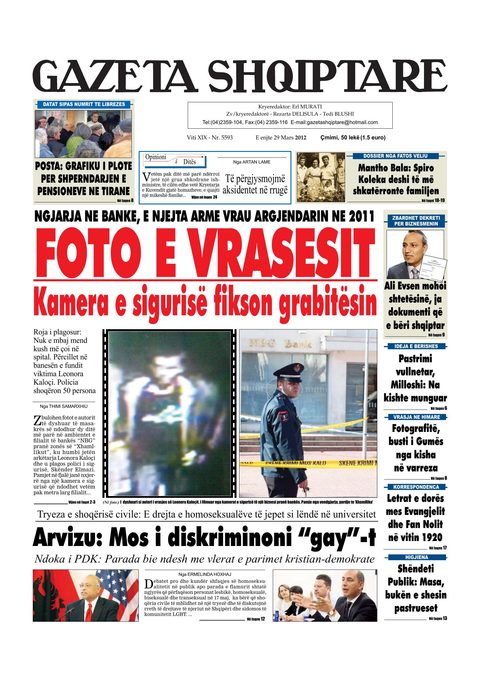 Gazeta Shqiptare 2013-03-29