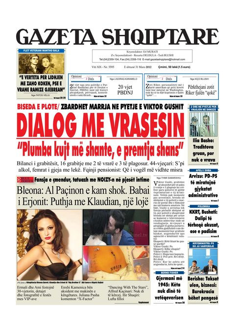 Gazeta Shqiptare 2013-03-31