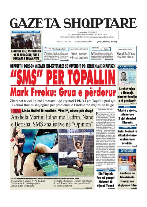 Gazeta Shqiptare 2014-02-01