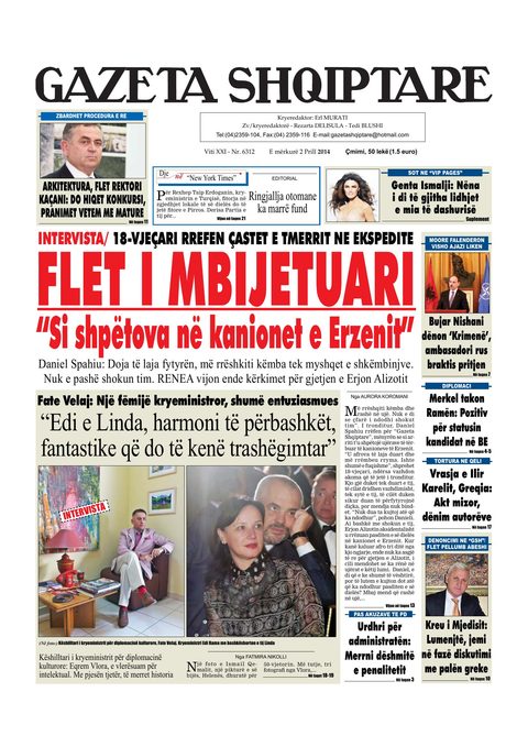Gazeta Shqiptare 2014-04-02