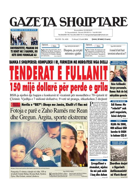 Gazeta Shqiptare 2014-08-02