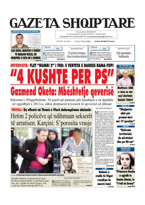 Gazeta Shqiptare 2014-02-03