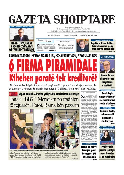 Gazeta Shqiptare 2014-05-03